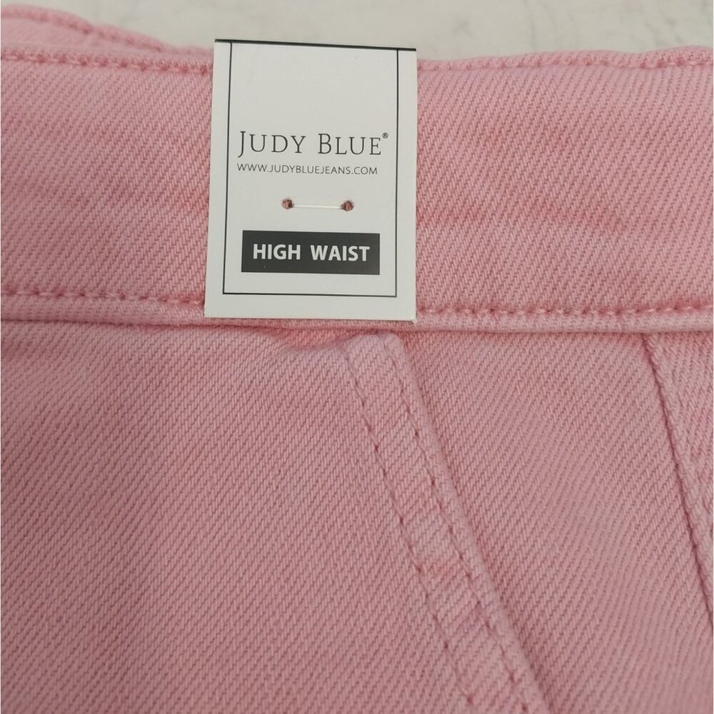 NWT Judy Blue Pink High Waist Pocket Denim Jogger Sz 11/30 - Picture 12 of 15